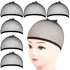 6PCS Wig Cap, 6PCS Black Mesh Wig Cap Net, Closed End Hair Mesh Net, Liner Weaving Caps for Women, Men, Kids, Wig Caps for Halloween, Cosplay