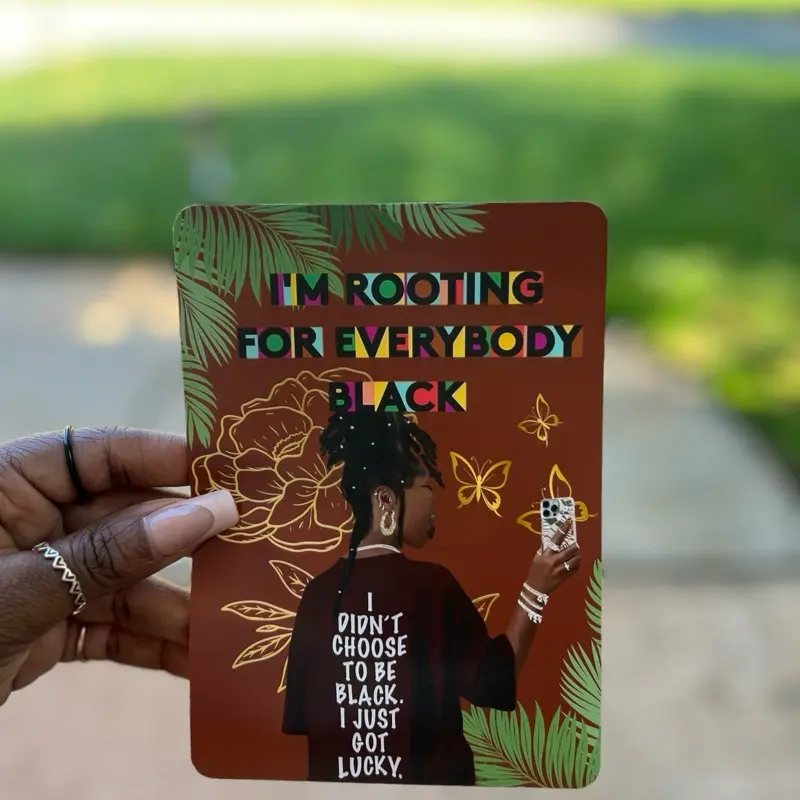 Rooting For Everybody Black Photo Print Insert