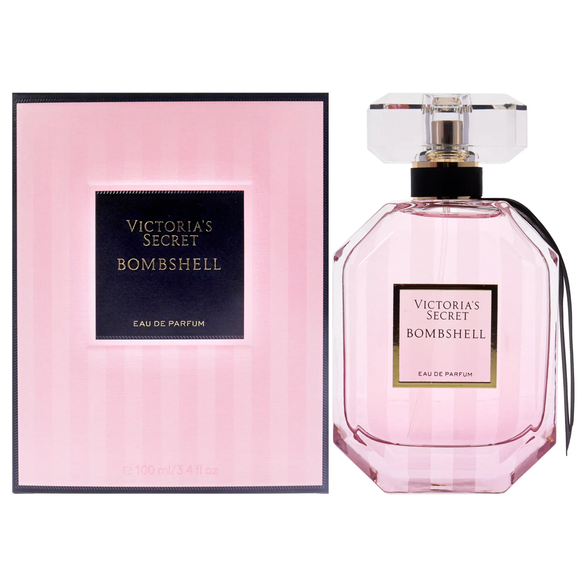 Victoria's Secret Bombshell Eau de Parfum for Women - Large 3.4 fl oz / 100 ml Fragrance Spray in Signature Octagonal Bottle, Bomshell, Octagonal Shape, Box, Bottle Unisex Fragrance