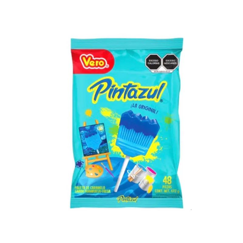 Pintazul paleta sabor frambues-fresa 48pk