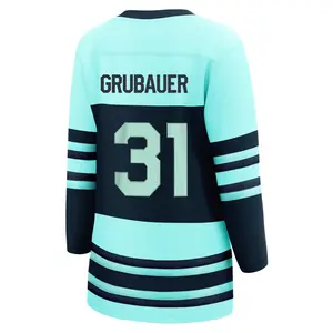 Seattle Kraken Reverse Retro Grubauer 31 Womens Jersey