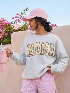 Floral Mama Crewneck | Graphic Sweatshirt | Cozy Unisex Pullover