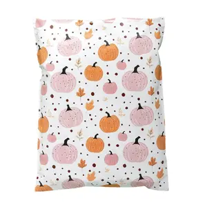 Fall Pumpkin Poly Mailers Size 14.5x19 Halloween Shipping Bags