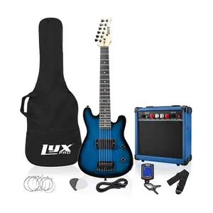 LyxPro 30" Junior Electric Stratocaster Guitar & Starter Kit