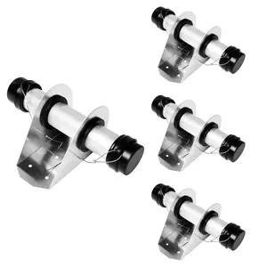 Trailer Document Holder Waterproof Registration Card Box with End Caps for Auto Tractor Truck Aluminum 1-5/8" x 9-7/16" Tube Style