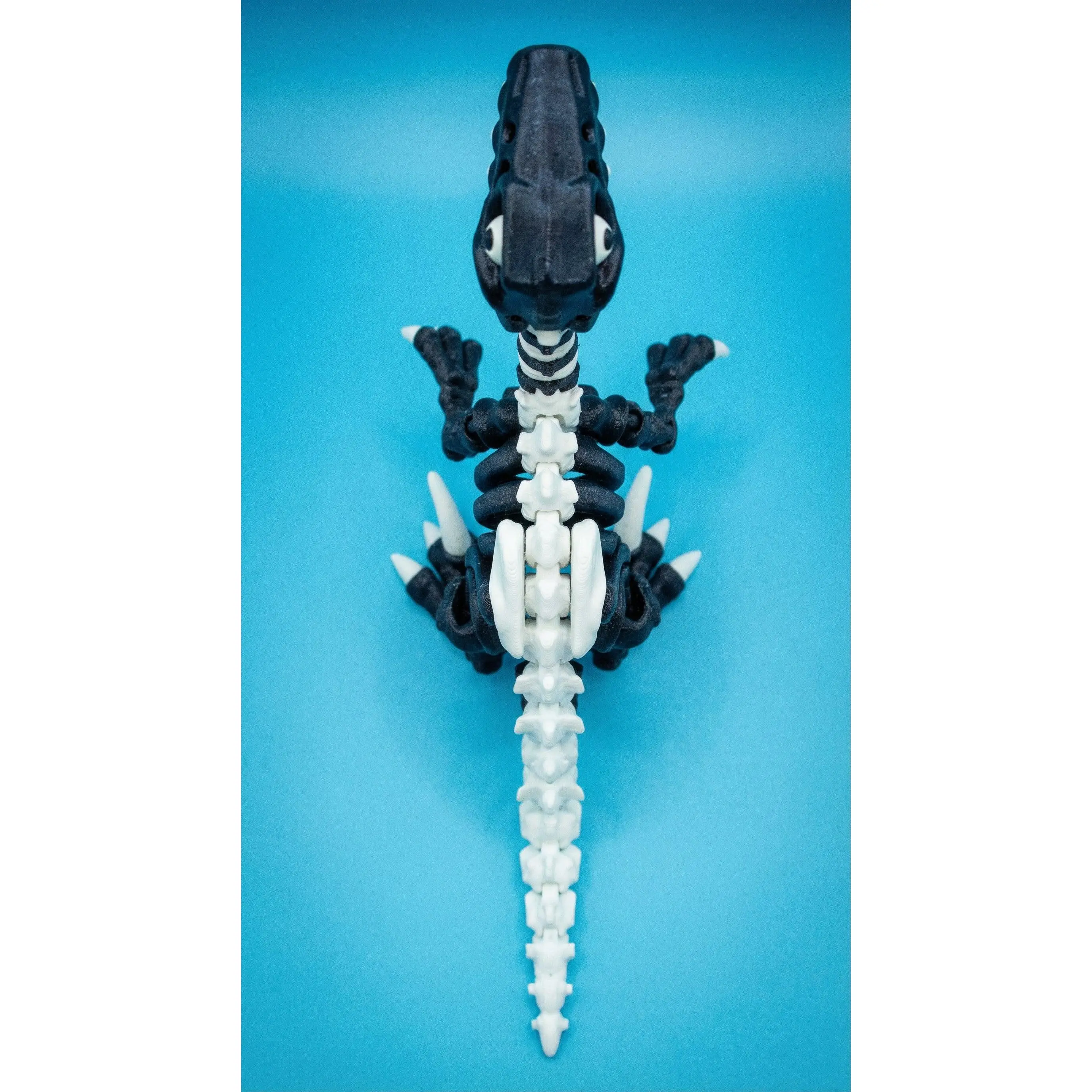 Velociraptor 3D-Printed Dinosaur Collectible with Fully Posable Joints for Dynamic Displays and Exceptional Desk Art