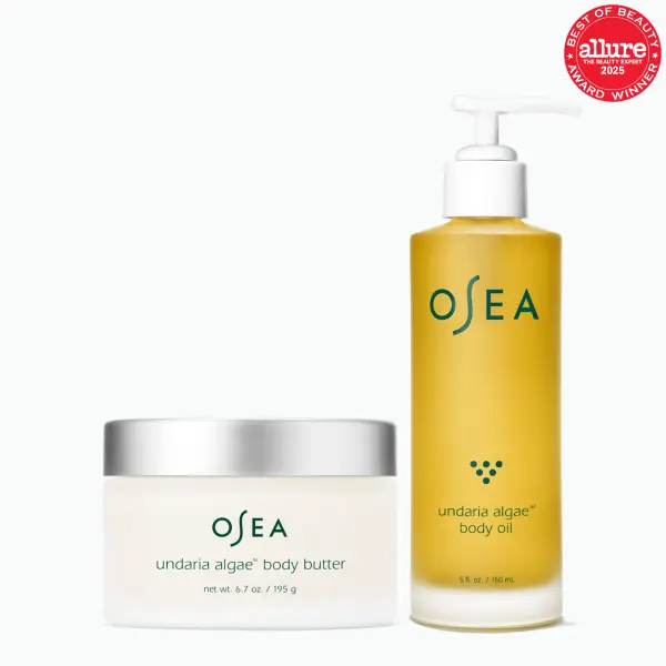 OSEA Undaria Hydrate & Glow Duo - Firming Body Oil & Body Butter Set for Deep Hydration, Smoothing & Glowing Skin (All Skin Types)