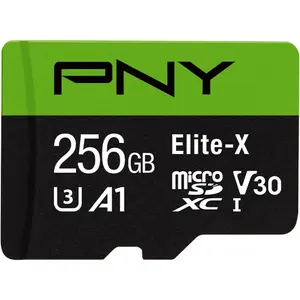 256GB Elite-X Class 10 U3 V30 Microsdxc Flash Memory Card - 100Mb/S, Class 10, U3, V30, A1, 4K UHD, Full HD, UHS-I, Micro SD