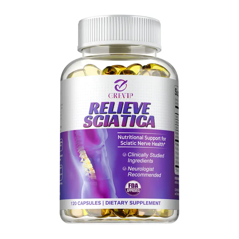 Grevip Nerve Soothing Vitamins - Lower Lumbar Sciatic, Hip, Thigh, Leg, Foot Natural Supplement