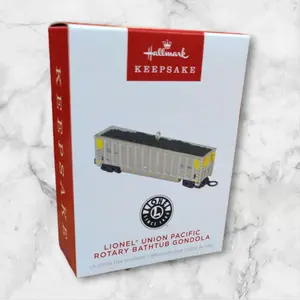 Hallmark 2024 Lionel Union Pacific Rotary Bathtub Gondola Ornament