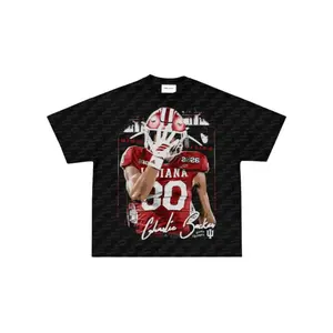 Comfort Colors Indiana #20 Football Graphic T-Shirt, College Football Retro Sports Streetwear Tee Vintage NCAA Aesthetic Style, Unisex Fan Outfit for Men Women, Soft Washed Cotton Shirt Game Day Wear