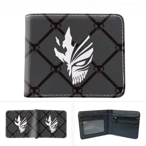 Anime Bleach Men's PU Leather Short Wallet - Folding Button Purse