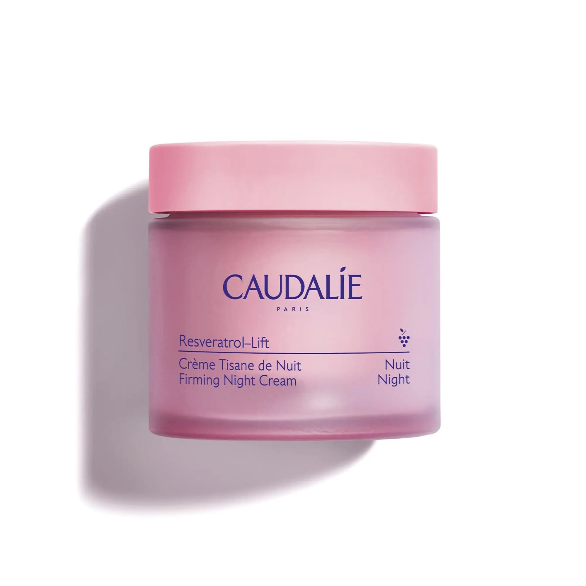 CAUDALIE Resveratrol-Lift Night Cream, Relaxing Facial Moisturizers with Hyaluronic Acid to Restore & Nourish for Radiant Skin, Vegan for All Skin Types, Nourishing, Soothing