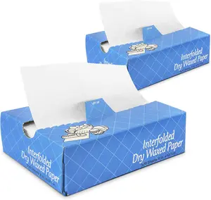 1000 Sheets 8 x 10.75 Dry Wax Paper Sheets for , Greaseproof Sandwich Wrapping, Interfolded Deli Wax Paper for Fries, Burgers,  Basket,