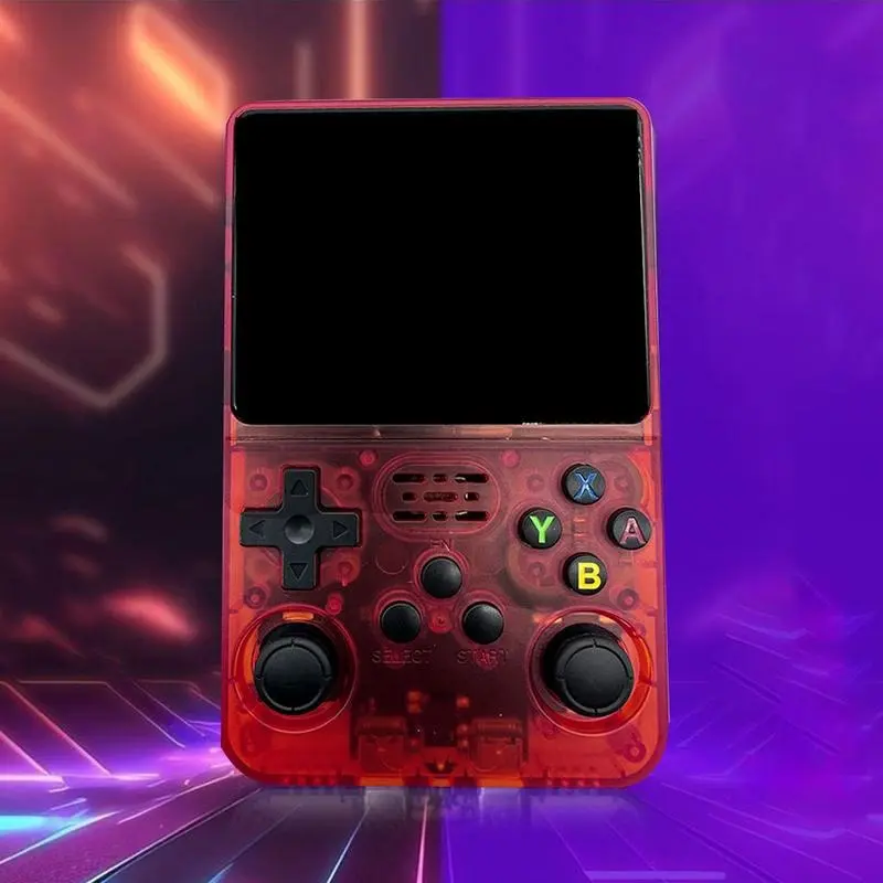 Upgraded R36S Vintage Console, Available in Multiple Colors. Features an IPS Full-angle HD Screen, Durable ABS Material Construction, and a 3000mAh Rechargeable Battery for Long-lasting Performance. The Latest Handheld Gaming Console