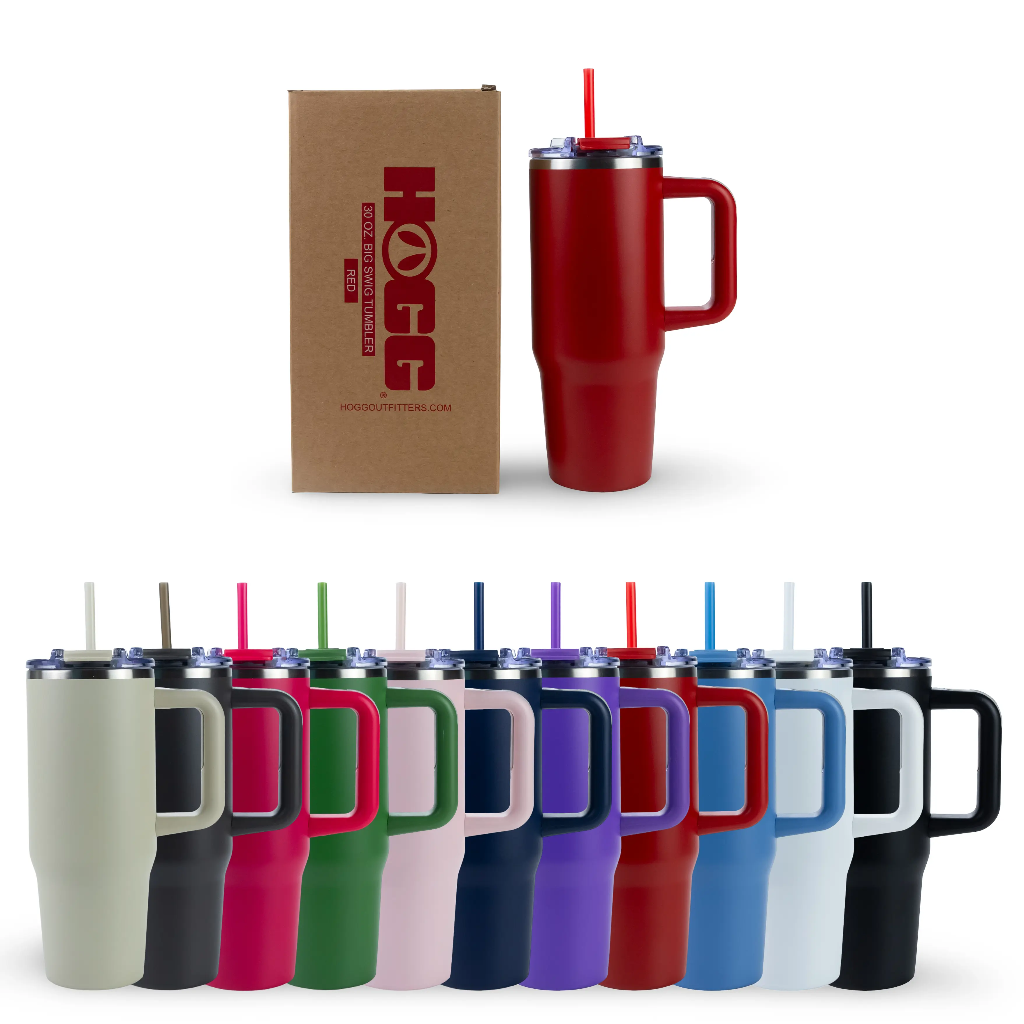 30oz POWDER COATED BIG SWIG TUMBLER
