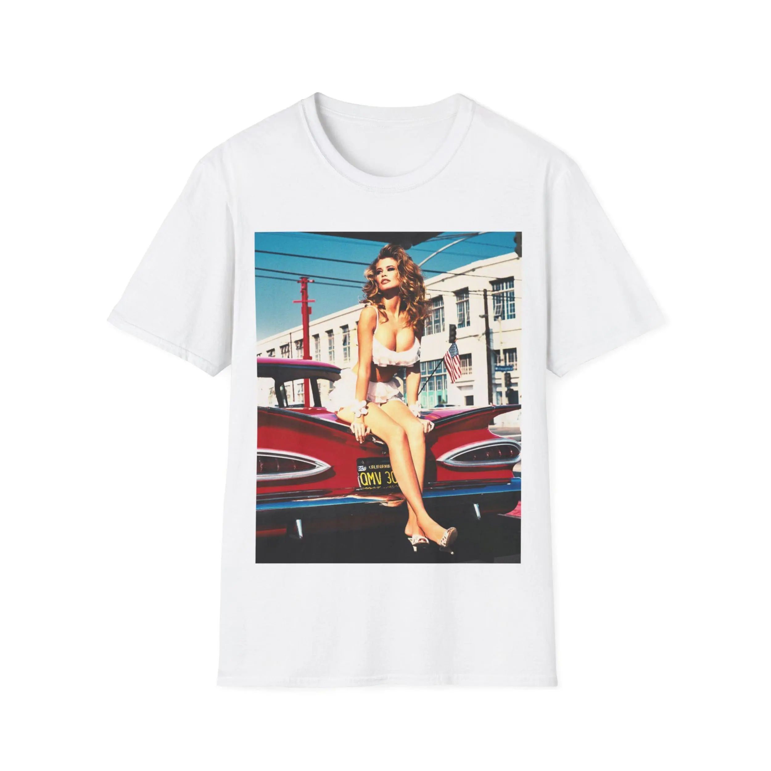 Vintage Claudia Schiffer T-Shirt | 90s Supermodel Graphic Tee