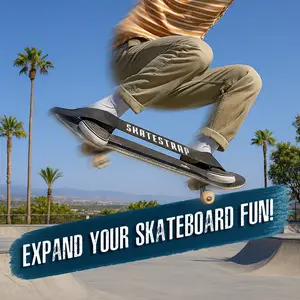 Skatestrap- Improves Board Control, mimics Binding Systems Used in All Board Sports - More Fun on Your Skateboard - Snowboarding at The Skate Park - Great Gift - Improve Skills at Wakeboarding and Snowboarding. Like snowboard bindings on your skateboard