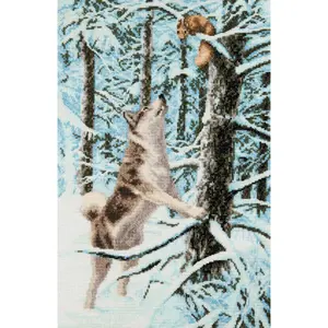 M-496C Counted cross stitch kit "New friend"