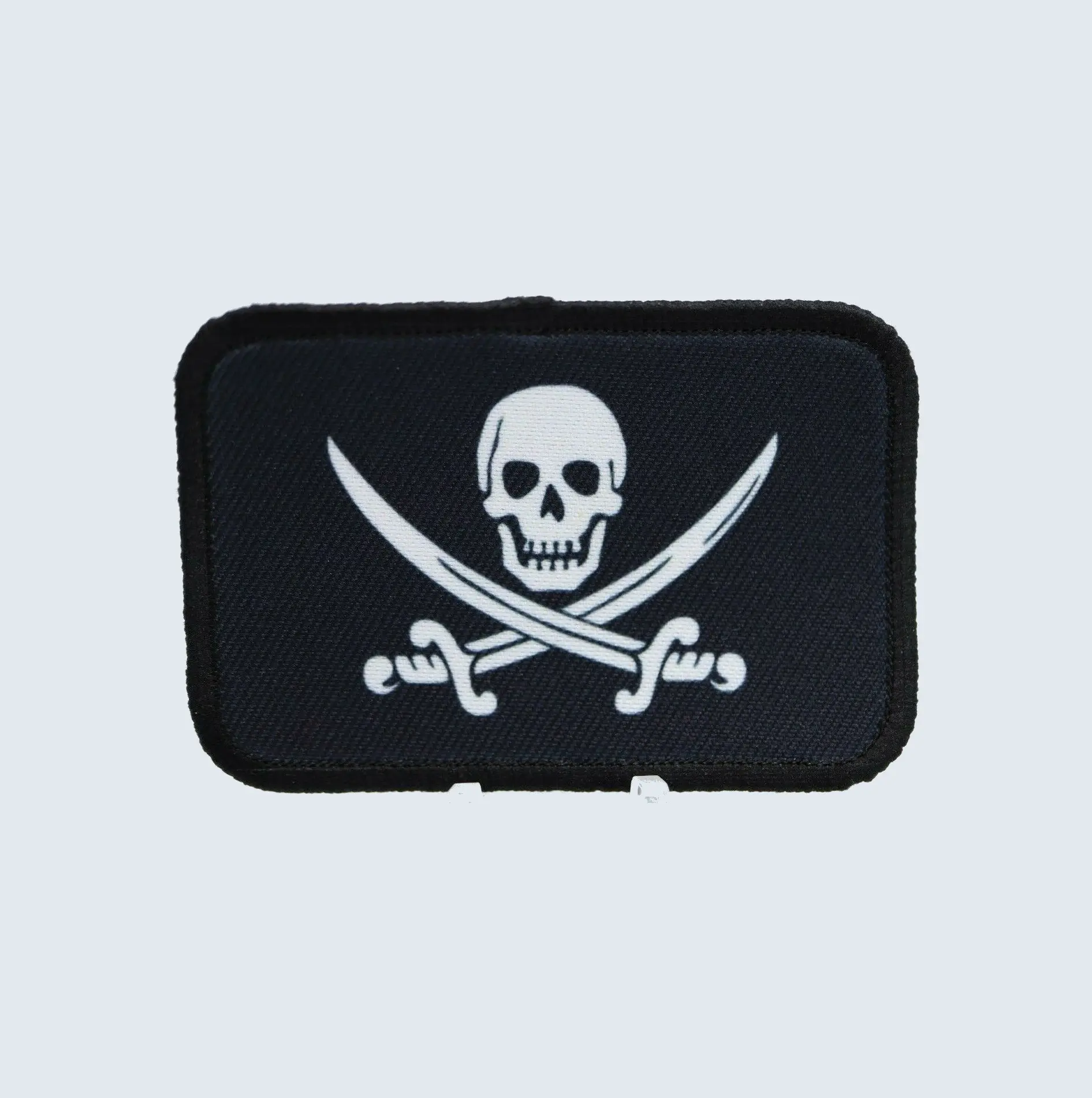 Calico Jack jolly roger  pirate flag pirate 2"x3" removable morale patch with hook and loop for hat