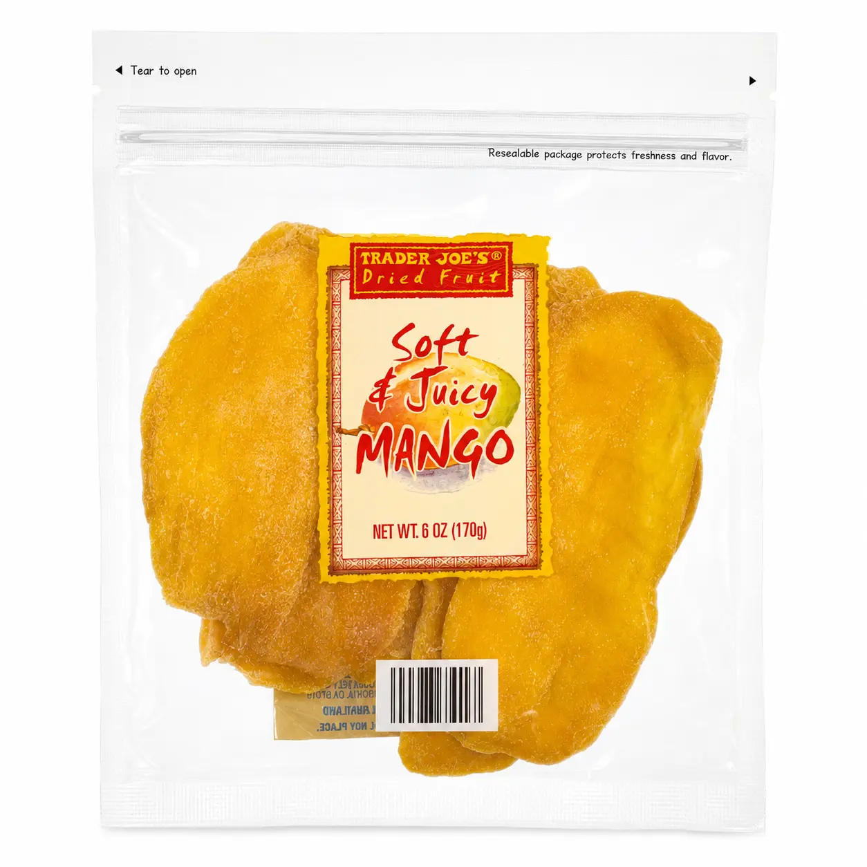 Trader Joe's Dried Fruit Soft Juicy Mango - 8 oz