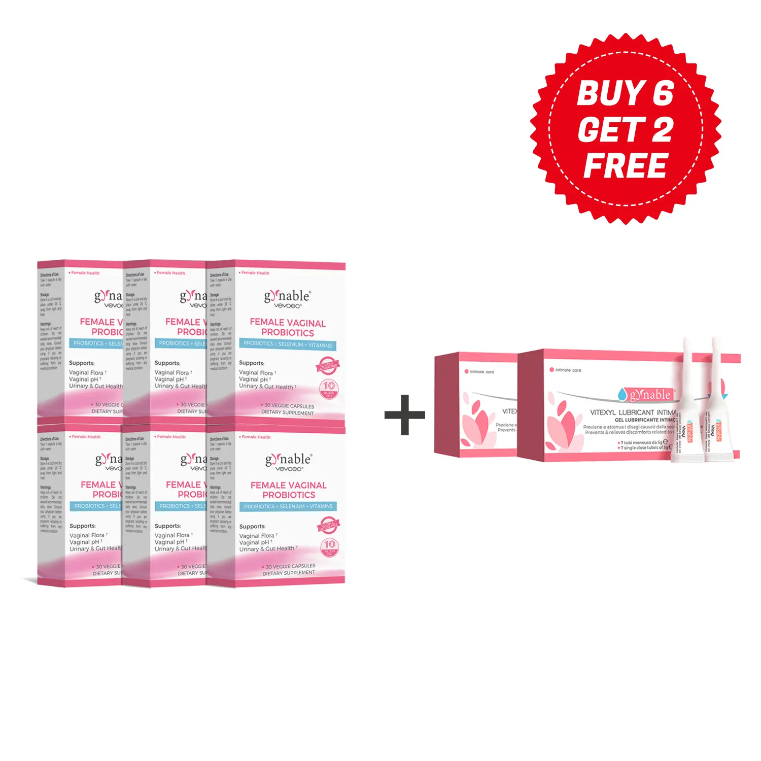 6 Probiotics get 2 Intimate Gel Gel