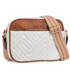 Small Women's Bag, Eco-Friendly Leather Purse, Adjustable Wide Shoulder Strap, Daily Use PU Crossbody Wallet Handbag, Fashion Crossbody Bag