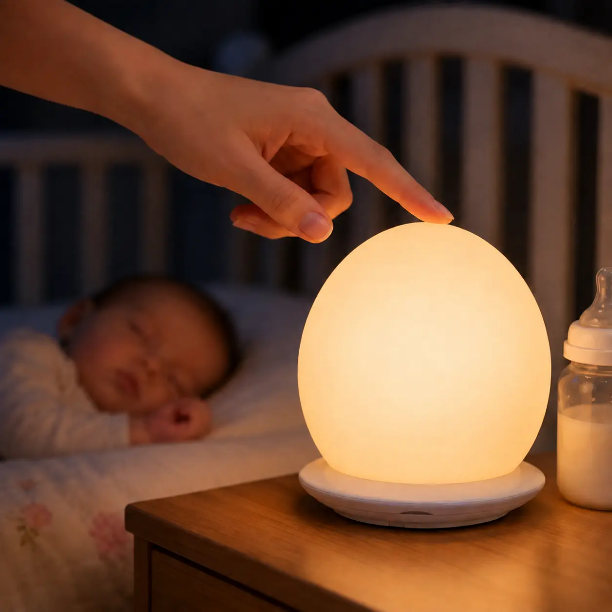 Rechargeable Egg Night Light for Kids, 8 Colors, Touch Control & Stepless Dimming for Nursery, Bedroom, Dorm & Back to School