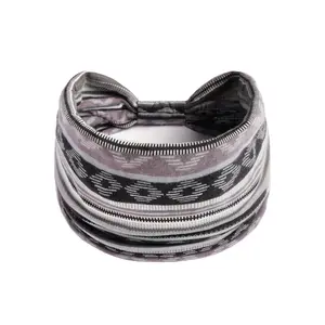 European and American printed cotton headband, bohemian hair accessory, paisley yoga sports headband, sweat-absorbing and anti-sweat headband