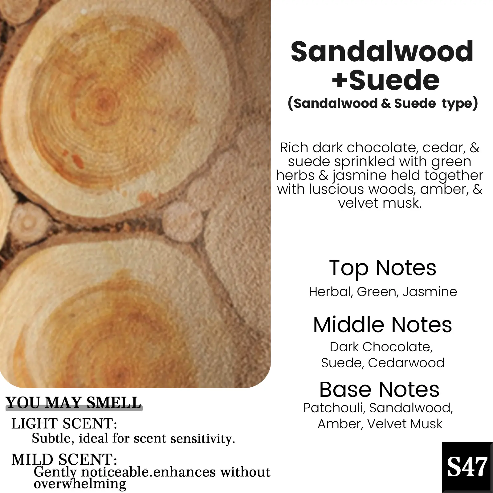 S47-Sandalwood & Suede 