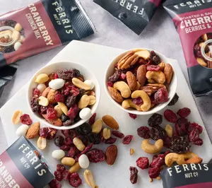 Ferris Nuts Co. (12) 1.75 oz Grab & Go Bags Fruit & Nut Mixes