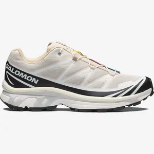 Salomon XT-6 Rainy Day Black White Men's / Women's Daily Casual Fashion Footwear Sneakers Walking Trail Hiking Shoes Gym Training Athletic Comfort