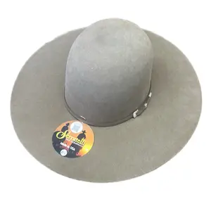 Serratelli Nutmeg Felt Hat Size 7-1/4 with 4-1/2 Inch Brim and 6 Inch Crown Beaver Felt for Formal and Everyday Wear