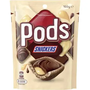 Australian Snickers Pods *Ships with Icepack* This item ships Mon-Thurs to try to avoid any melting.