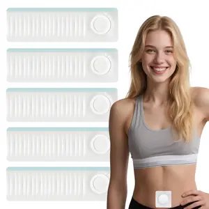 Castor Oil Patches,100PCS Belly Button Patch,Leak-Proof,Self-Adhesive,Disposable Empty CastorOil Pack Wrap,Highly Absorbent Core,Breathable,Soft&Comfortable,Wash-Free,Impermeable (Castor Oil Free)