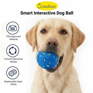 【Memorial Day】Sovelivee Smart Interactive Dog Toy, Wicked Ball AIR, Automatic Moving, Bouncing, and Rotating, E-TPU Material, IPX7 Waterproof Rating, Active Rolling Ball for Puppy, Medium and Large Dogs