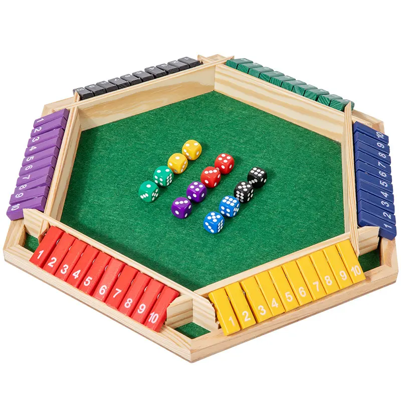 Wooden Board Game, 1 Box 6 Players DiceGame, Classic Wooden Board Game, FamilyGame, Developing Skills Game, Family Games, Games For Family