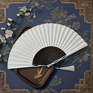 Vintage Aluminum Alloy Folding Fan, Unisex, Traditional Art, Portable, Suitable for Hanfu, Cheongsam Dance, Home Decor, Elegant Modern Design, Hand Fan