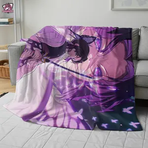 Anime Demon Slayer Flannel Blanket - Soft Warm Cozy Blanket Gifts for Christmas, Valentine, Father's Day, Friends & Family Custom Bedding Throw (251028), Cozy Warm Blanket