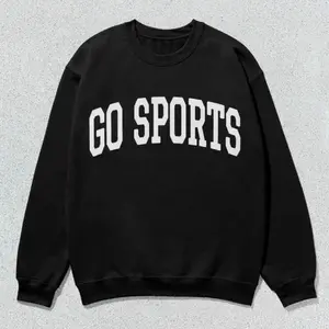 Go Sports Sweatshirt Collegiate Crewneck Sweater Unisex