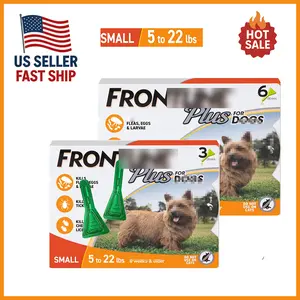 Frontline Plus for Small Dogs Upto 5 to 22 lbs Helps in treating flea infestations. 3 or 6 doses
