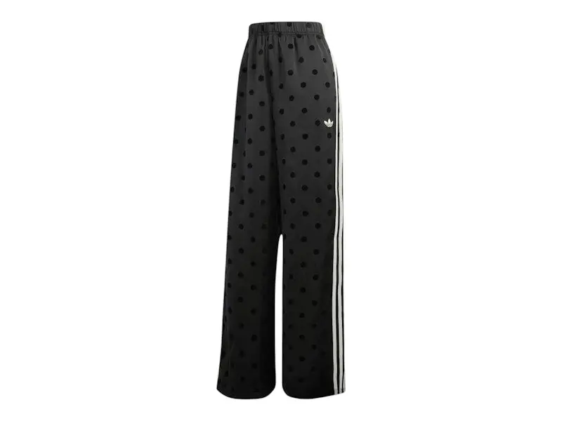 adidas Women's Women's Satin Polka Dots Wide Leg Pant Black, from StockX