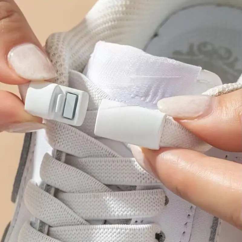 No Tie Shoelaces – Elastic Quick Lock Lazy Shoe Laces for Kids & Adults – Easy Slip On Sneakers