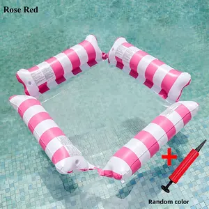 Inflatable Pool Hammock & Portable Adult Pool Float Chair, Summer Leisure Travel Pool Accessories, Perfect for Backyard Parties, Lakes, Beaches, Hammock Pool Floats, Pool Float Lounge, Inflatable Pool Floaters, Pool Floats Seat