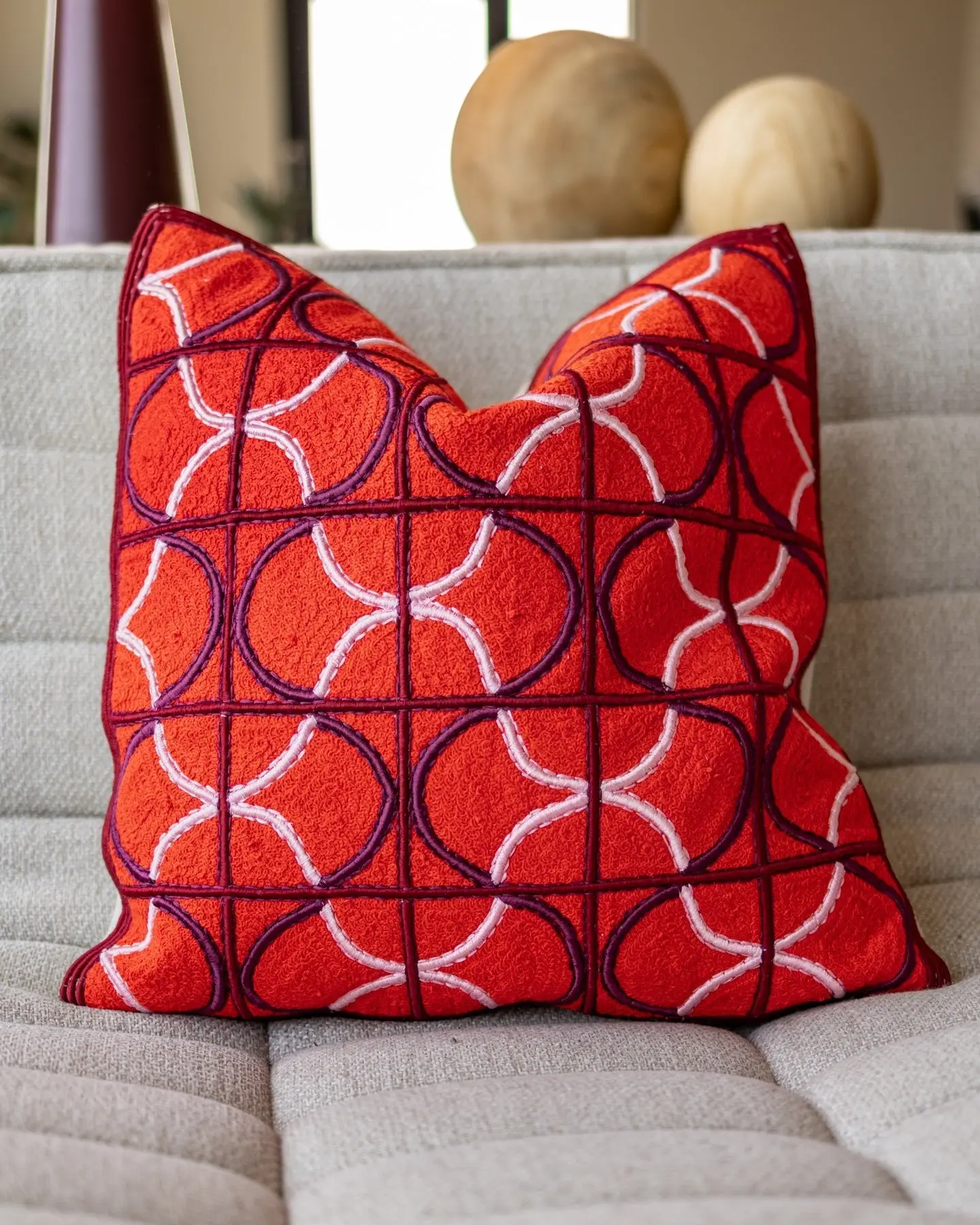 Chester Organic Cotton Throw Pillow