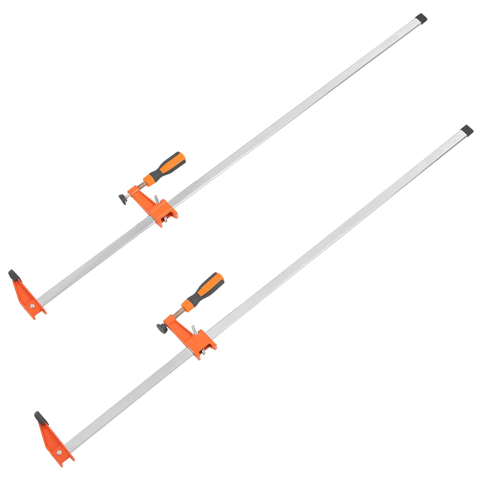 【summerfinds】VEVOR Bar Clamps for Woodworking, 2-Pack 36" Clamp/Spreader, Quick-Change F Clamp with 600 lbs Load Limit, 2.5" Throat Depth, Cast Iron and Carbon Steel, Wood Clamps for Woodworking Metal Working