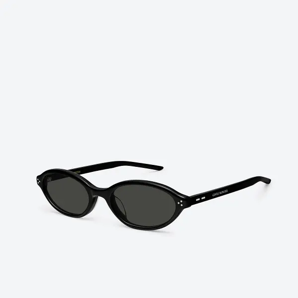 GENTLE MONSTER La Cha 01 Black Frame Black Lenses Round Shape