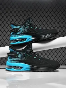 Cyberpunk Style Blade Running Shoes, Thick Sole Height Increasing Dad Sneakers, Breathable Mesh Shock Absorption Sports Shoes