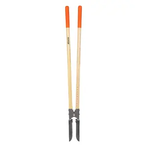 VEVOR Post Hole Digger,  Heavy Duty Post Hole Digger with Wood Handle, Manual Hole Digger with Scale Markings and Metal Blade, Post Hole Digger Tool for Digging Yard Work Gardening Outdoors, 57.5-Inch