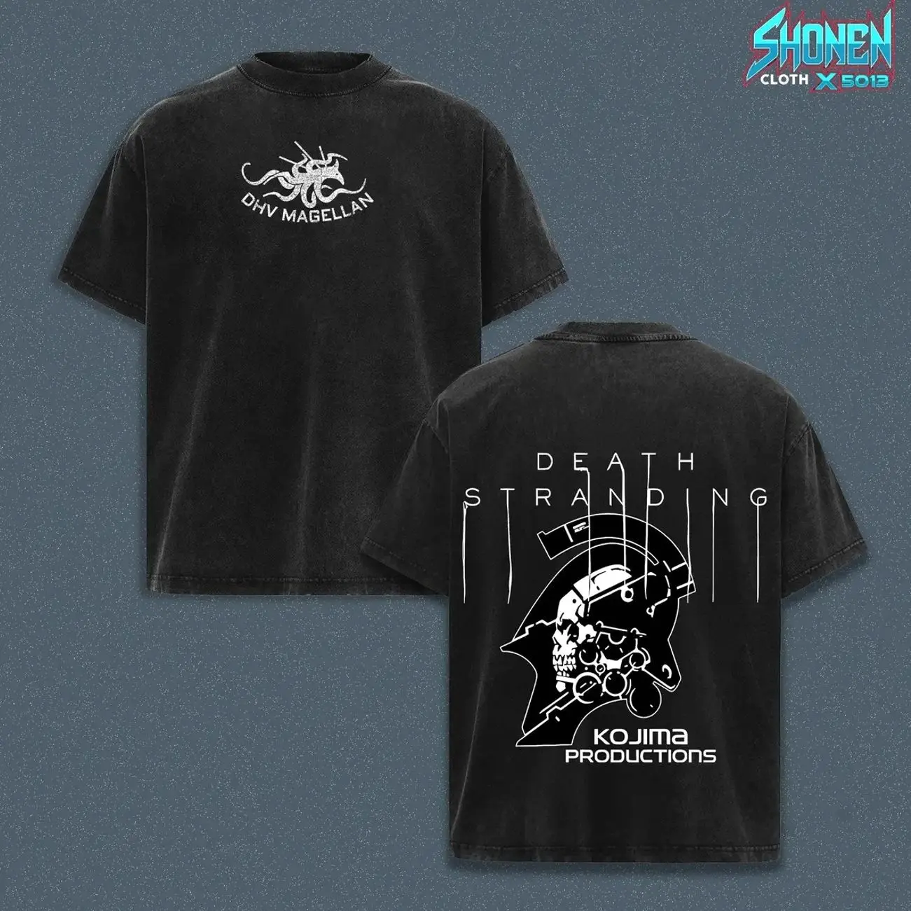 Death Stranding 2 DHV Magellan Vintage Washed Graphic Tee, Oversized Heavyweight Cotton Shirt, Kojima Productions Gaming Streetwear, Retro Gamer Apparel, Premium Washed Tee, Sci-Fi Adventure Merch XYB